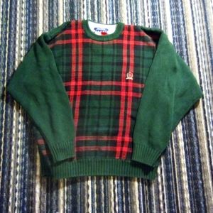 Vintage 90s Tommy Hilfiger Large Plaid grandpa sweater